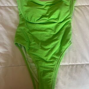 Cupshe Neon Green One Piece Swimsuit